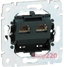 Механизм розетки телефонной двойной RJ 11, Galea Life 775939 Legrand