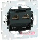 Механизм розетки телефонной двойной RJ 11, Galea Life 775939 Legrand