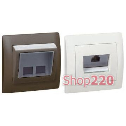 Механизм розетки телефонной двойной RJ 11, Galea Life 775939 Legrand