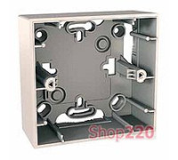 Коробка внешнего монтажа слоновая кость, Unica, MGU8.002.25