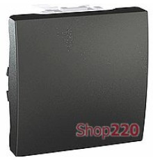 Выключатель перекрестный, 2 модуля, черный, Unica Top MGU3.205.12 Schneider