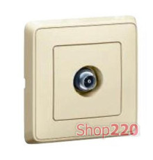 Механизм розетки TV оконечной, слоновая кость, 773779 Legrand Cariva