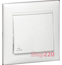 Выключатель проходной 1-кл. IP44, белый, 774206 Legrand Valena