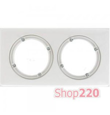 Рамка 2 поста IP44, белая, 69072 Legrand