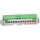 Клеммный блок 1х25мм кв + 12х16 мм кв, зеленый, 04834 Legrand