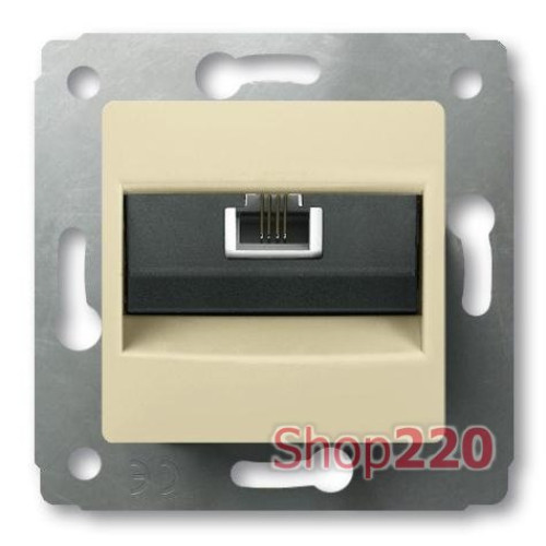 Механизм розетки телефонной RJ11, слоновая кость, 773738 Legrand Cariva