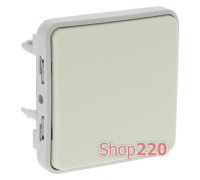 Выключатель IP55, 1-клавишный, IP55, белый, 69611 Legrand