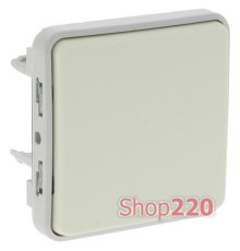 Выключатель IP55, 1-клавишный, IP55, белый, 69611 Legrand