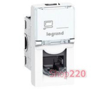 Компьютерная розетка RJ45 кат. 5е FTP, белый, 1 модуль, 76552 Legrand Mosaic