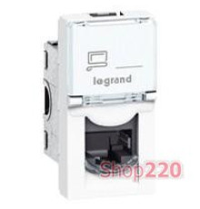 Компьютерная розетка RJ45 кат. 5е FTP, белый, 1 модуль, 76552 Legrand Mosaic