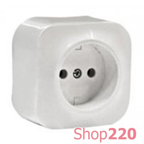 Розетка без заземления, белый, 782410 Legrand Quteo
