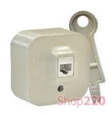 Розетка компьютерная RJ-45, слоновая кость, 782454 Legrand Quteo