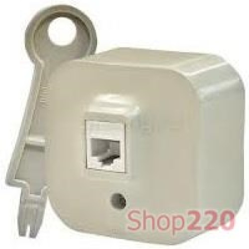 Розетка компьютерная RJ-45, слоновая кость, 782454 Legrand Quteo