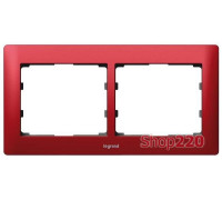 Рамка 2 поста, Magic Red, 771902 Legrand Galea Life