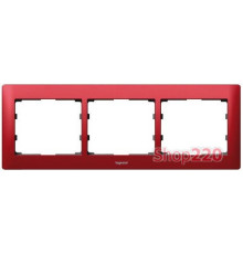 Рамка 3 поста, Magic Red, 771903 Legrand Galea Life