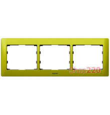 Рамка 3 поста, Magic Green, 771923 Legrand Galea Life