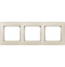 Рамка 3 поста, жемчужный 770473 Legrand Valena