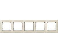 Рамка 5 постов, жемчужный 770475 Legrand Valena