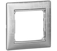 Рамка 1 пост, алюминий модерн, 770341 Legrand Valena