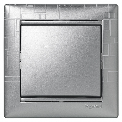 Рамка 1 пост, алюминий модерн, 770341 Legrand Valena