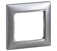 Рамка 1 пост, алюминий матовый, 770331 Legrand Valena