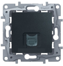 Компьютерная розетка RJ45, антрацит, 672653 Legrand Etika