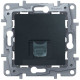 Компьютерная розетка RJ45, антрацит, 672653 Legrand Etika