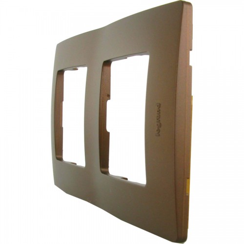 Рамка 2 поста, какао, 672572 Legrand Etika