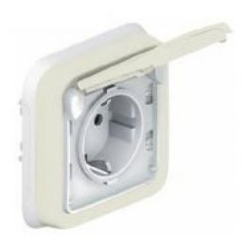 Розетка влагозащищенная IP55 (для улицы), белый, 69639 Legrand