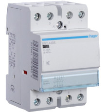 Контактор безшумный 230В 40 A, 4но, Hager ESC440S