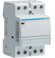Контактор безшумный 230В 63 A, 4но, Hager ESC463S