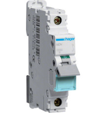 Автомат однофазный 16 А, 10 кА, тип С, NCN116 Hager