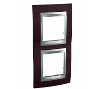 Рамка 2 поста, венге, вертикальная Unica MGU66.004V.0M3 Schneider
