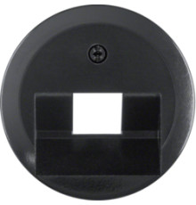 Розетка компьютерная RJ-45 экранированная, черный, Berker