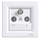 Розетка TV/R/SAT кінцева, білий, EPH3500121 Schneider Asfora