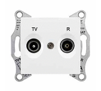 Розетка TV/R оконечная, белый, Sedna SDN3301621 Schneider