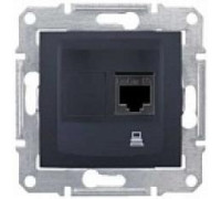 Розетка RJ 45 кат. 5е, неэкран. UTP, графит, Sedna SDN4300170 Schneider