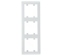 Рамка 3-кратная вертикальная, белый, Lumina-2 WL5130 Hager
