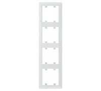 Рамка 4-кратная вертикальная, белый, Lumina-2 WL5140 Hager