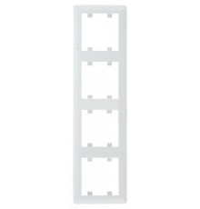 Рамка 4-кратная вертикальная, белый, Lumina-2 WL5140 Hager