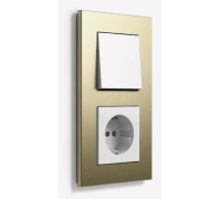 Выключатель aluminium bright gold, Gira Esprit