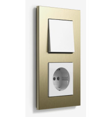 Выключатель aluminium bright gold, Gira Esprit