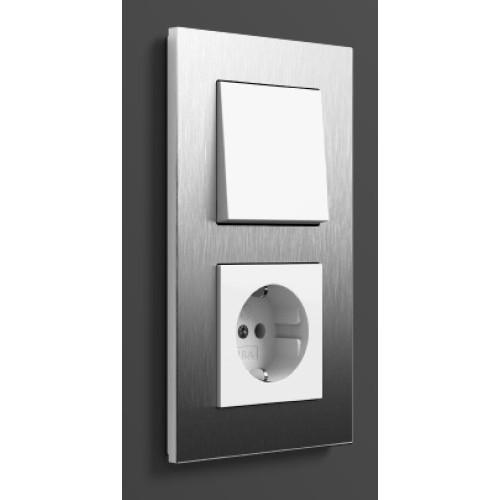 Выключатель stainless steel, Gira Esprit