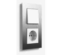 Выключатель stainless steel, Gira Esprit