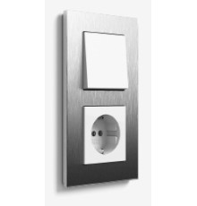 Выключатель stainless steel, Gira Esprit
