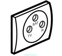 Панель розетки спутниковой TV-FM-SAT, титан, 771473 Legrand Galea Life