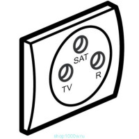 Панель розетки спутниковой TV-FM-SAT, титан, 771473 Legrand Galea Life