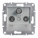 Розетка TV/R/SAT кінцева, алюміній, EPH3500161 Asfora Schneider