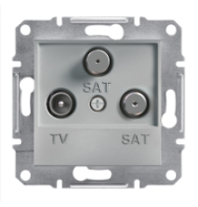 Розетка TV-SAT-SAT конечная, алюминий, EPH3600161 Asfora Schneider