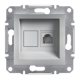 Розетка телефонная RJ-11, алюминий, EPH4100161 Asfora Schneider